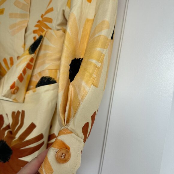 Jacquemus Le Collectionneuse Jacket Mini Dress Allover Floral Print Sz 36 - Picture 6 of 12